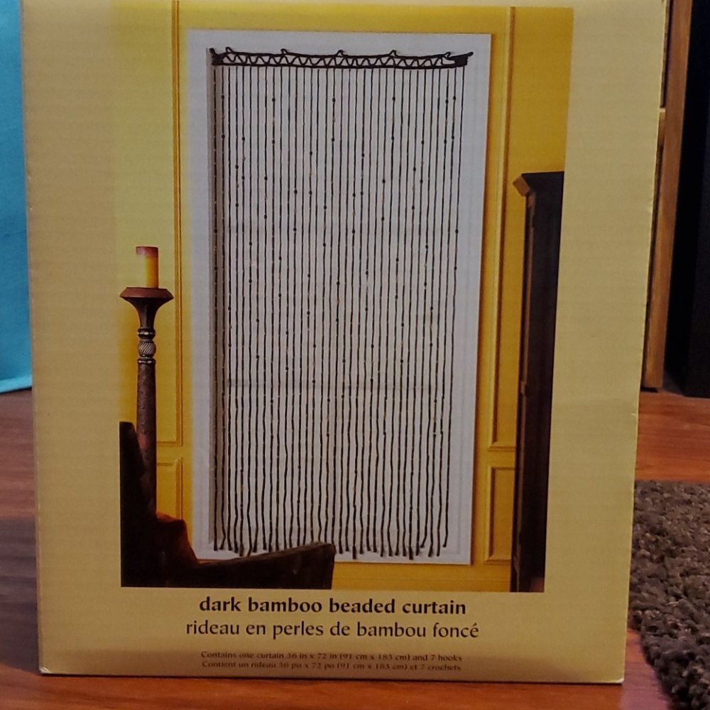 Dark Bamboo Beaded Curtain Pier 1 Imports